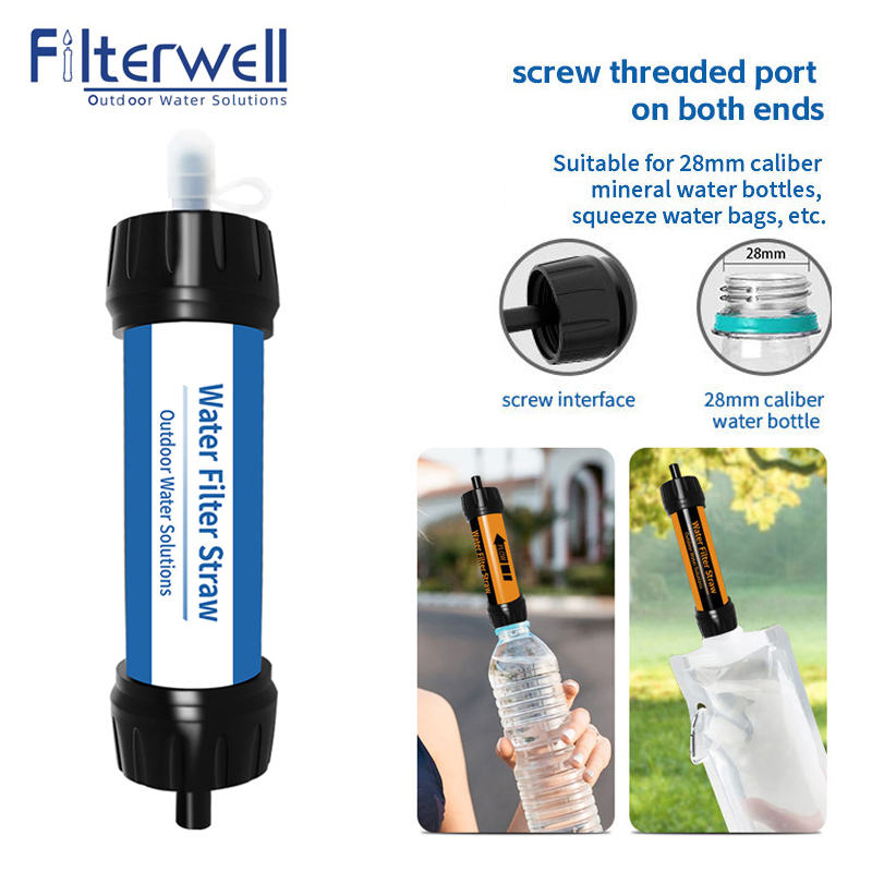 Water Filter Straw - Filterwell 캠핑 필터 물 밀짚 미니
