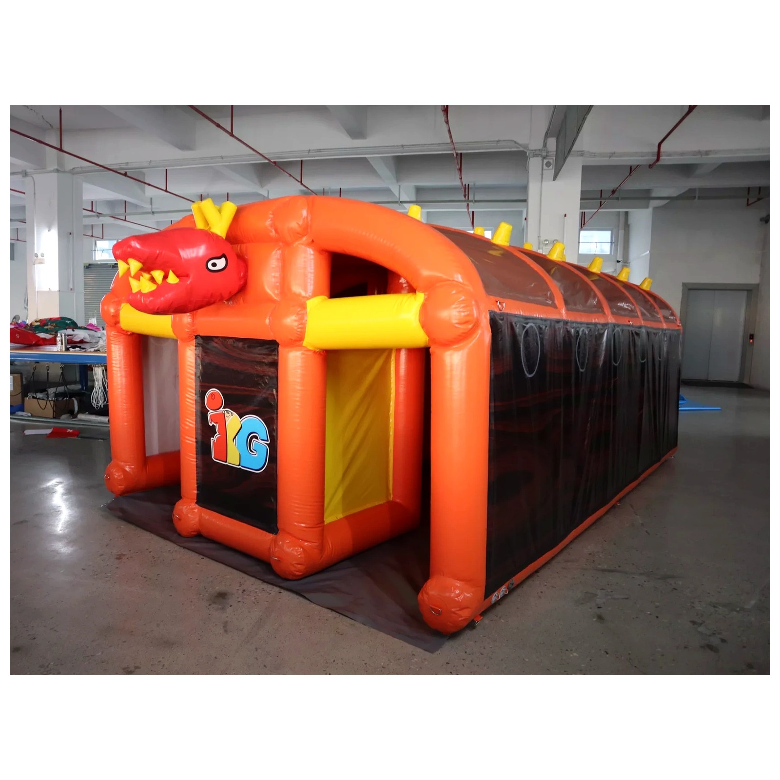 Outdoor Adventure Rentals - 대형 오렌지색 에어바운스 미로 3X5m 10X16ft