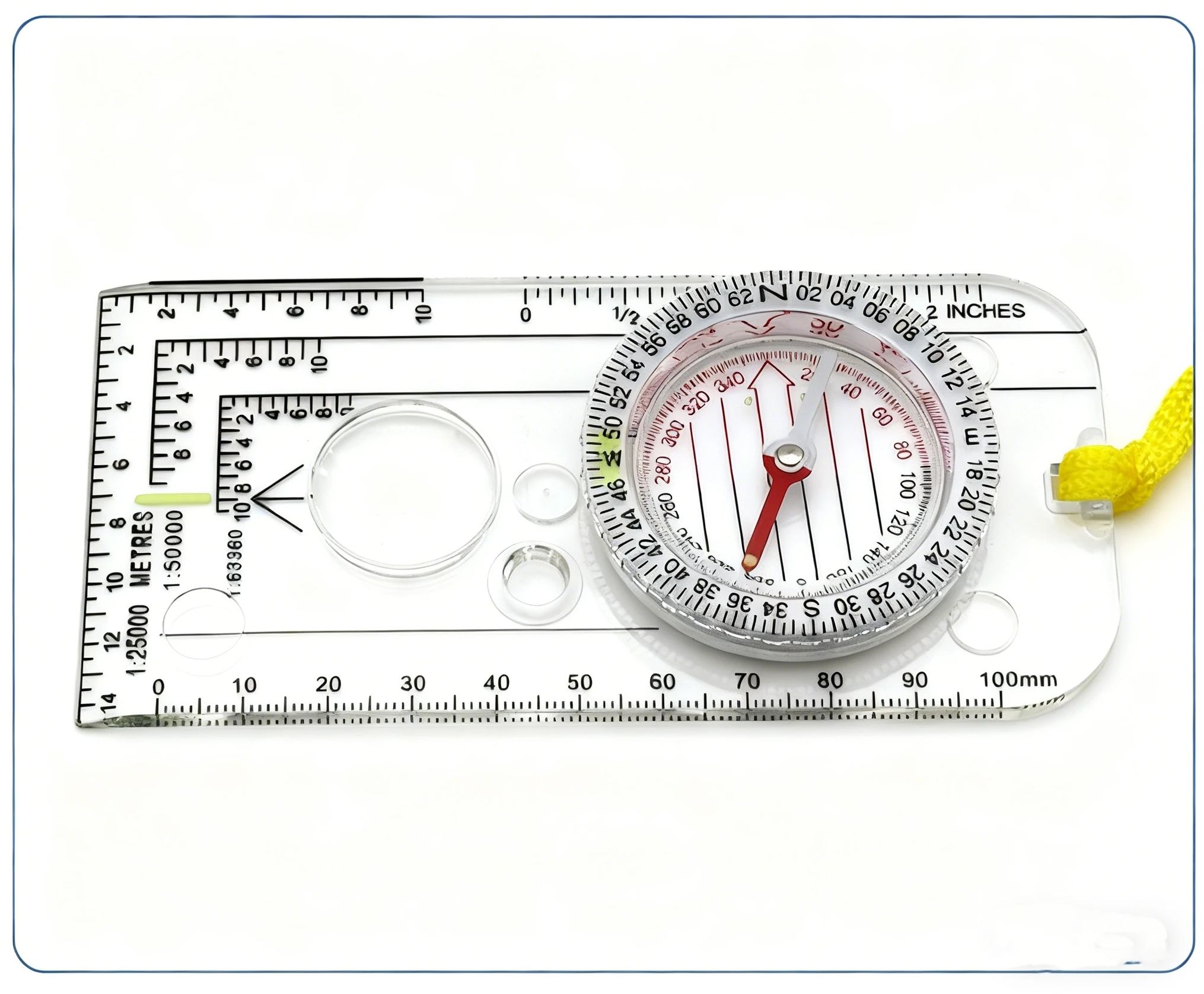 Map Compass Orienteering - 야외 오리엔티어링 나침반 지도 판독 눈금자,