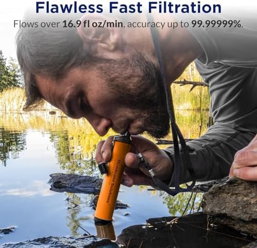 프로 6L 카모 그래비티 워터 필터(4개 추가 S1 오 - Water Filter Straw 리뷰 및 가격