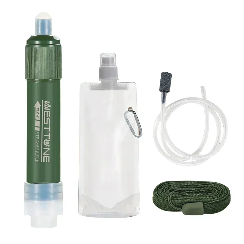 Westtune 야외 미니 캠핑 정화 워터 필터 생존  - Water Filter Straw 리뷰 및 가격