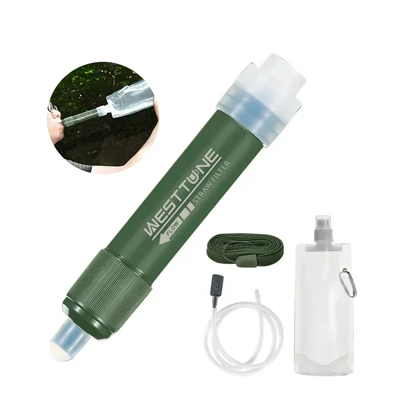 Westtune 야외 미니 캠핑 정화 워터 필터 생존  - Water Filter Straw 리뷰 및 가격