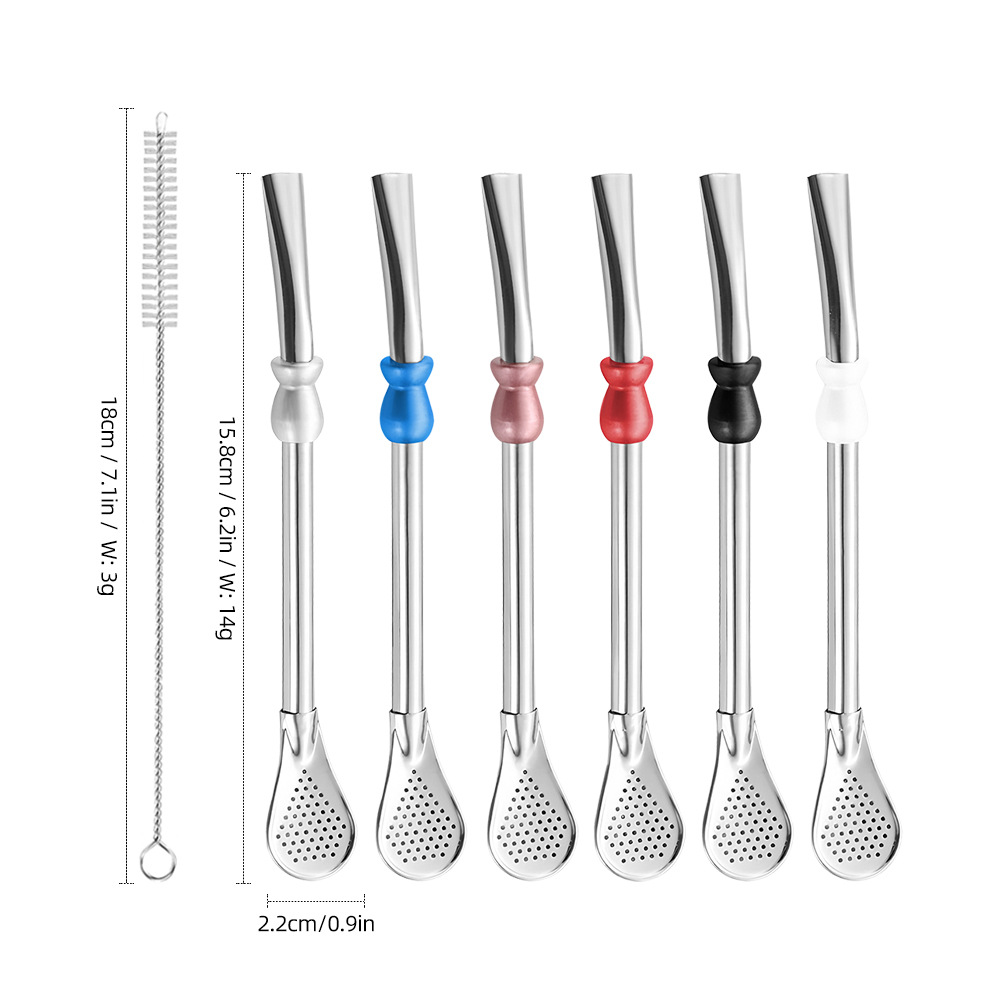 핫세일 재사용 가능한 빨대 스푼 스테인리스 스틸 304 - Water Filter Straw 리뷰 및 가격