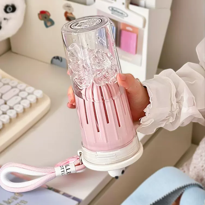소녀용 귀여운 사쿠라 판다 트리탄 스포츠 물병, 커피  - Water Filter Straw 리뷰 및 가격