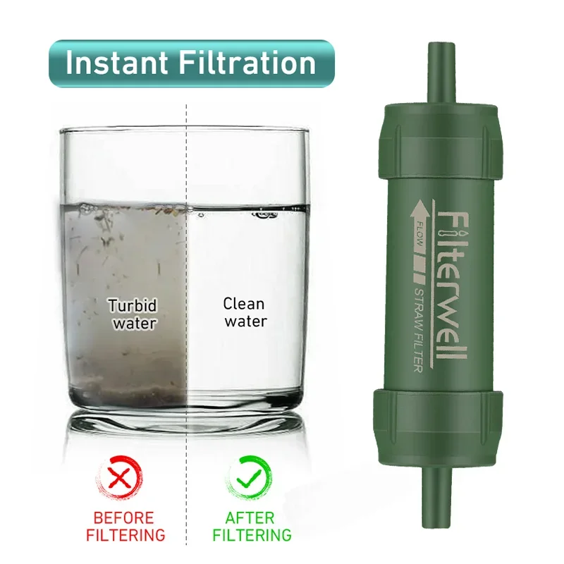Westtune 야외 미니 워터 필터 밀짚 캠핑 정화  - Water Filter Straw 리뷰 및 가격
